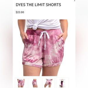 Hello Mello Tue Dye Lounge Shorts M/L NWT